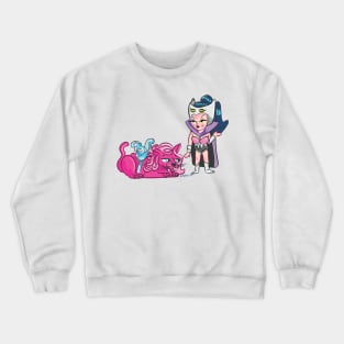 Catra and her pink cat kawaii Crewneck Sweatshirt